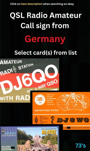 Qsl amateur radio card - card, –